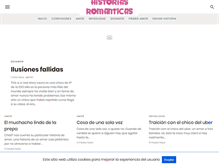 Tablet Screenshot of historiasromanticas.com